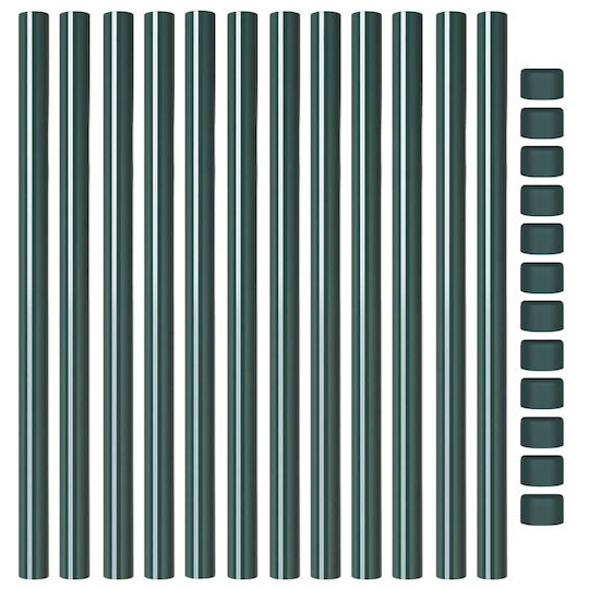 vidaXL Garden Fencing Material 12pcs Green
