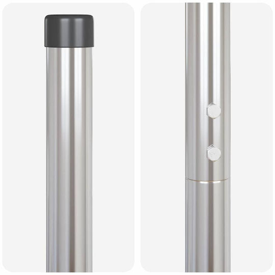 vidaXL Garden Fencing Material 2pcs Silver