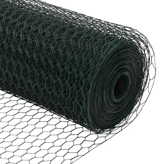 vidaXL Material pentru Împrejmuire Grădină din Oțel 50x50buc 1buc Green