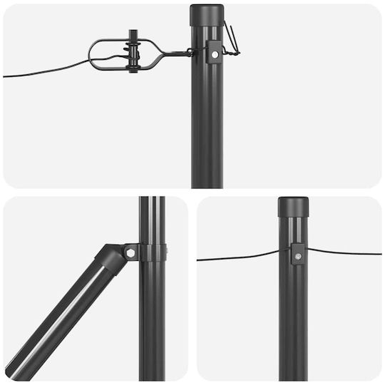 vidaXL Garden Fencing Material 13pcs Gray