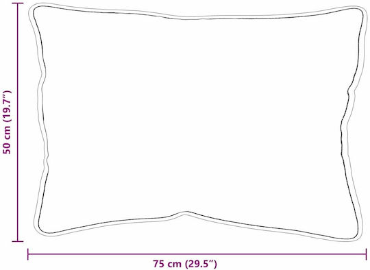 vidaXL Παπλωματοθήκη Ξενοδοχείου Polycotton 200x220εκ. 3τμχ