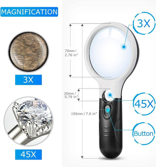 Magnifying Lense with Light 1pcs
