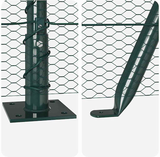 vidaXL Plasă de sârmă Module Verde 0.6x25m