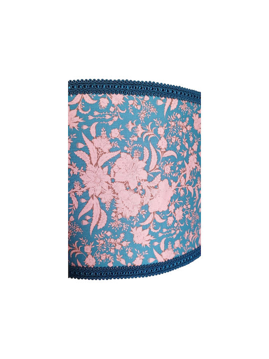 Lampadare De Podea Albastru & Somon Bază Negativă Dimensiuni 35*20 E27