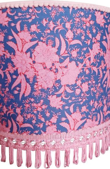 Floor Lamp Blue & Dark Pink Negative Base Dimensions 35*20 E27