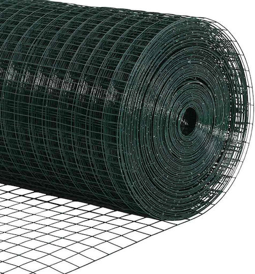 vidaXL Wire Fencing Set Green 0.6x25m