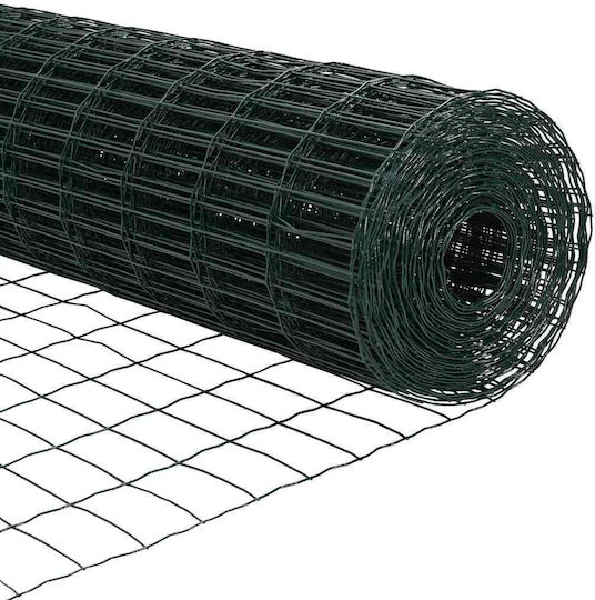 vidaXL Plasă de sârmă Galvanizat Verde 0.6x50m