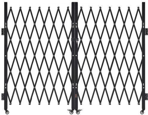 Vevor Μεταλλική Πόρτα Φράχτη σε Μαύρο Χρώμα 1.29m x 63.19cm