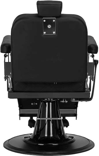 Barber Equipment Καρέκλα Κουρείου Μαύρη με Ρυθμιζόμενο Ύψος