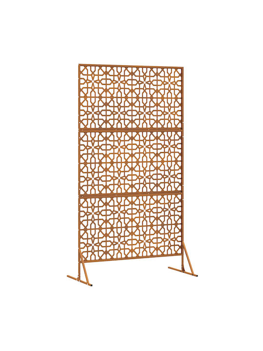 vidaXL Decorative Room Divider Metal with 1 Panel 100x180cm