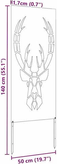 vidaXL Garden Decoration 50x1.7x140cm 876329