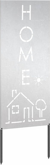 Vidaxl Decorative Garden Panel Silver 50 x 140 cm Stainless Steel