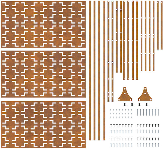 vidaXL Metal Room Divider 100x180cm