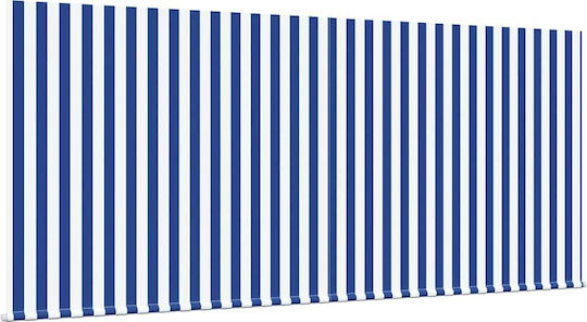 Foldable Tent Blue White Stripes Large