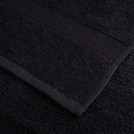 vidaXL Set 25 Hotel Pool and Beach Towels 200x80 cm 550gsm Black