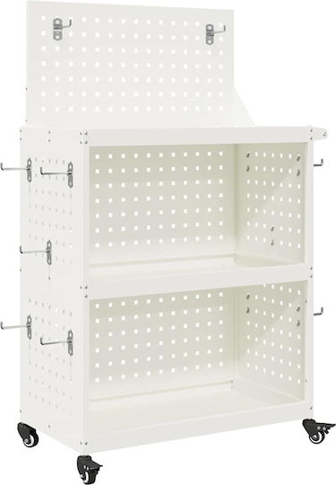 vidaXL Transport Trolley White