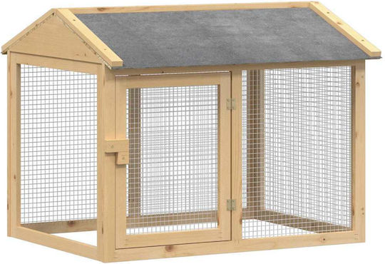 vidaXL Wooden Poultry Coop L1.5 x W0.89 x H0.6m
