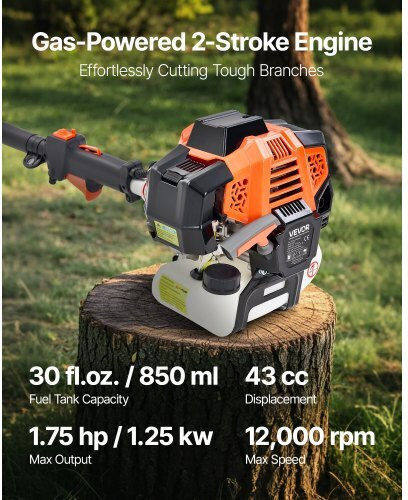Vevor Vevor Garden Multi Tool Gasoline 2 in 1 Chainsaw Extension