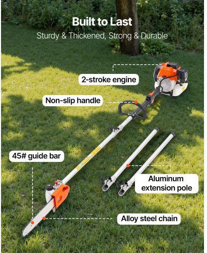 Vevor Vevor Garden Multi Tool Gasoline 2 in 1 Chainsaw Extension