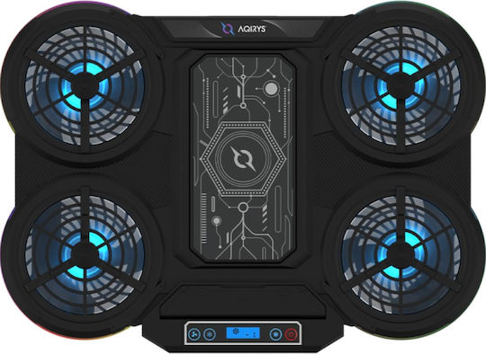 Aqirys Zenith Cooling Pad for Laptop up to 17" with 4 Fans and Lighting