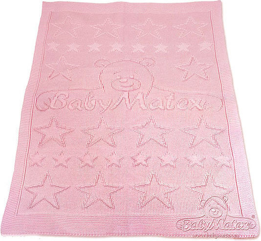 Matex Pătură Pepinieră Swaddling pături Tricotat Roz 75x100cm