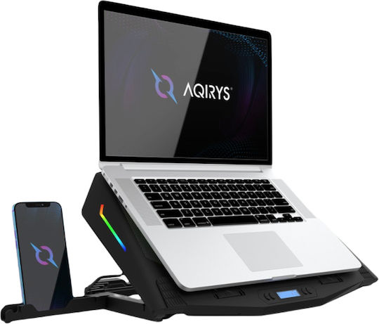 Aqirys Pluto Cooling Pad for Laptop up to 17" with 2 Fans and Lighting Multicolour