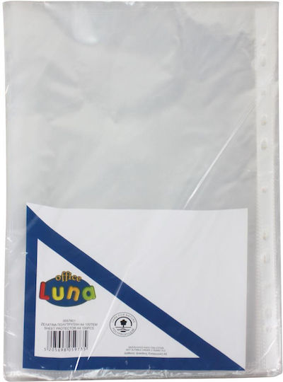 The Littlies Plastikeinlagen für Dokumente A4 mit Löchern und Verstärkung 100Stück