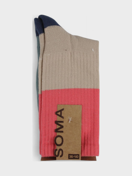 Soma Socks Γυναικείες Κάλτσες Πολύχρωμο 3Pack