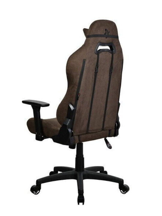 Arozzi Torretta Supersoft Gaming Stuhl mit verstellbaren Armlehnen Braun