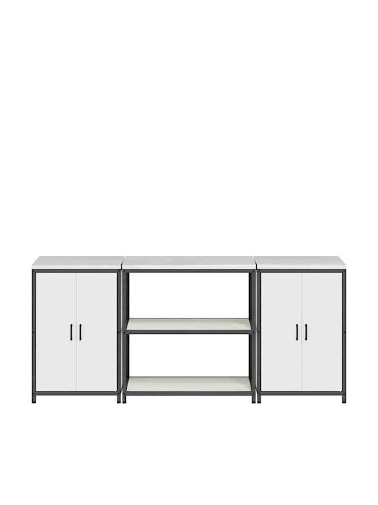 Επιδαπέδιο Ντουλάπι Λευκό 210x50x92εκ.