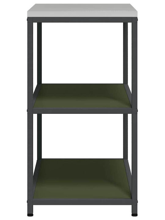 Bodenmontierter Küchenschrank Grün 90x50x92cm