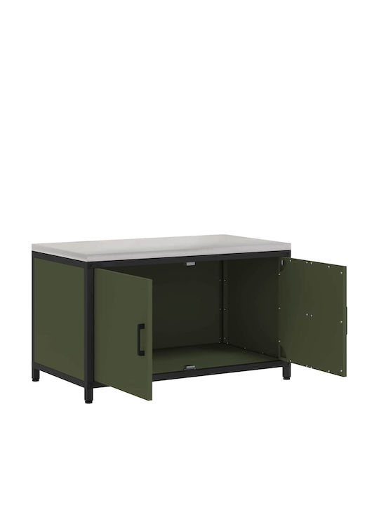 Vidaxl Кухненски Шкаф За Съхранение Маслиненозелен 60 X 50 X 92 См