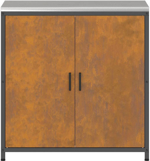 Vidaxl Ντουλάπα Αποθήκευσης Κουζίνας Ράφι Σκ Rusty 60 X 50 X 92 Εκ