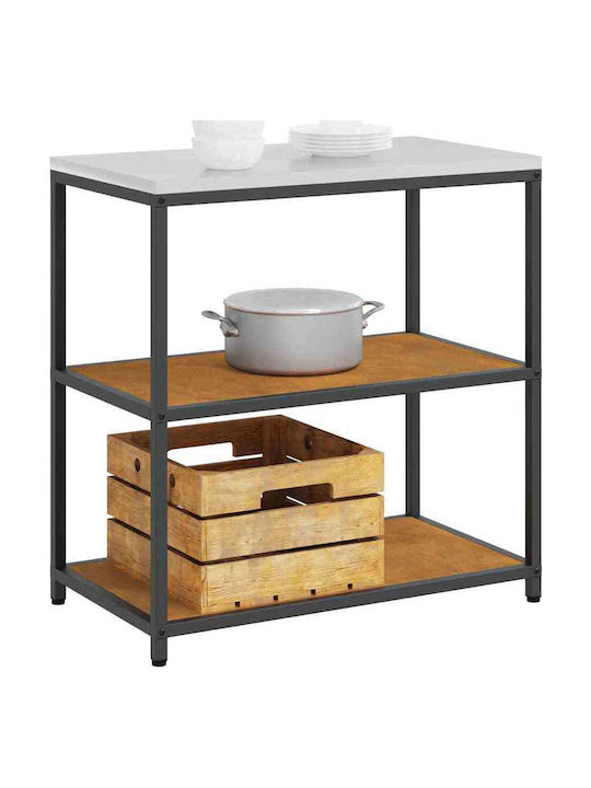 Vidaxl Kitchen Storage Rack Rusty Shelf 60 X 50 X 92 Cm