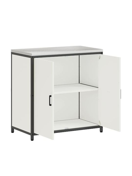 Floor Cabinet White 90x50x92cm