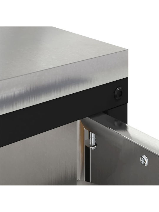 Vidaxl Küchenregal Silber 60 X 50 X 92 cm