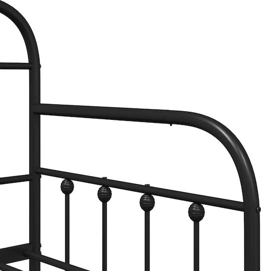 Kinderbett - Sofa Einzeln Ατσάλι für Matratze 75x190cm