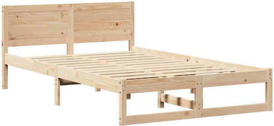 Kids Bed Classic Semi Double Solid pine wood for Mattress 120x200cm