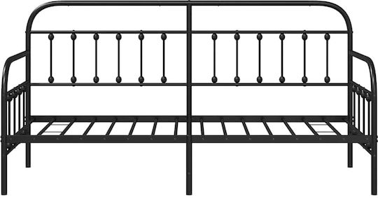 Kinderbett - Sofa Einzeln Ατσάλι für Matratze 75x190cm
