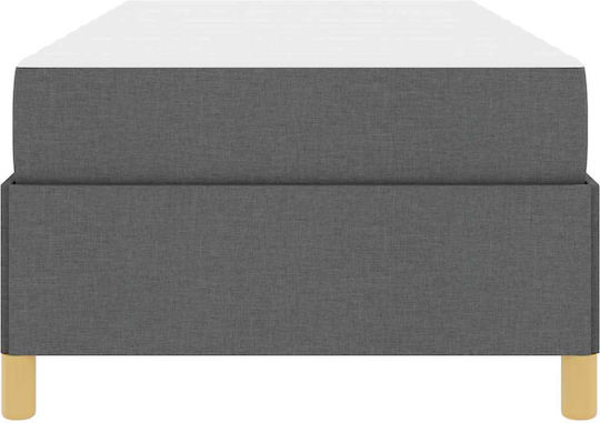 Детско Легло Класически Единично Dark Gray за Матрак 80x200см