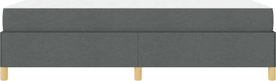 Детско Легло Класически Единично Dark Gray за Матрак 80x200см