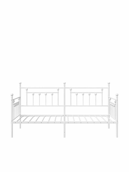 Pat pentru Copii - Canapea Single Ατσάλι pentru Saltea 100x190cm