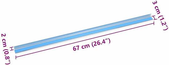 Vidaxl Ladder Base 30 Pieces Silver 67 Cm Aluminum