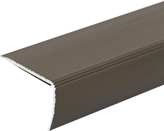 Vidaxl Brown Aluminum Stair Edge Protectors 10 Pieces 67 Cm