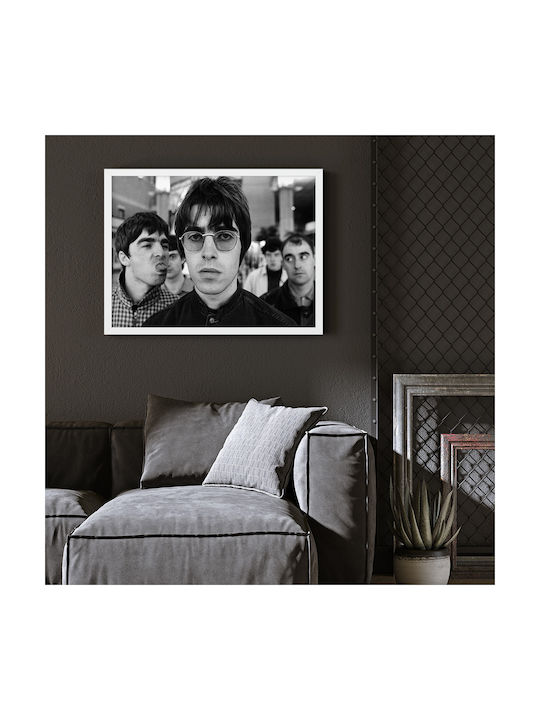 Music Poster Oasis Ms150 21cm X 30cm Frame Natural Wood Beige