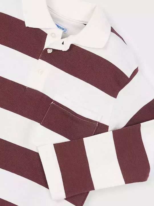 Παιδικό Polo Μακρυμάνικο Καφέ