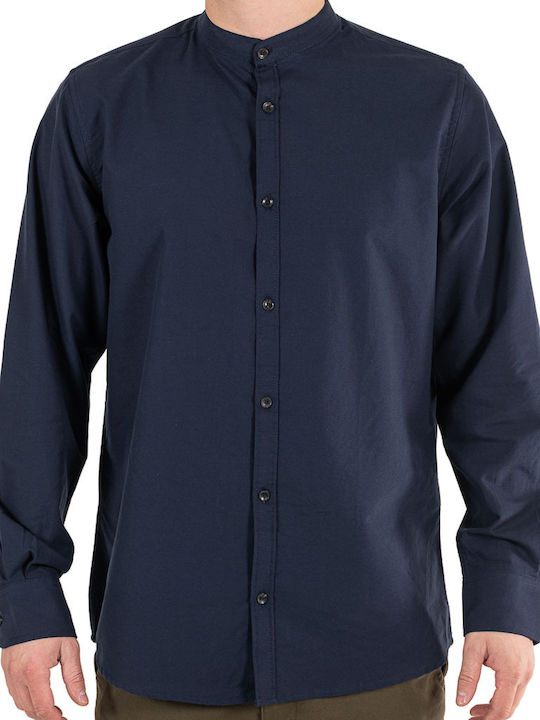Long-sleeved Cotton Shirt Indigo