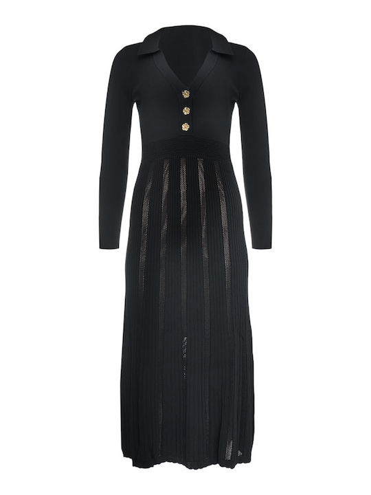Midi Abendkleid Schwarz