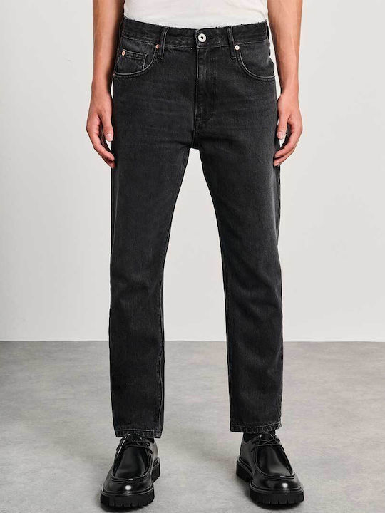 Typos Ανδρικό Παντελόνι Τζιν με Loose Baggy Εφαρμογή Black