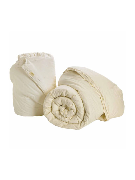 Palamaiki Duvet Single Down 160x240cm Aloe Vera Combo 2 Ecru 300 GSMGsm 9 togs Togs